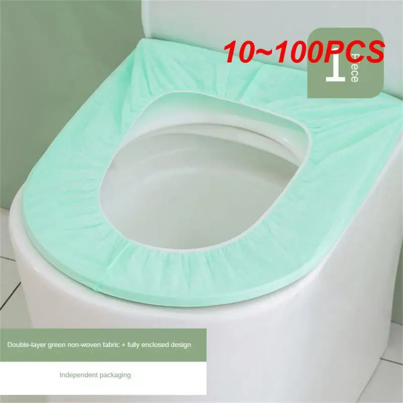 10~100PCS Toilet Cushion Non-woven Fabric With Good Waterproof Effect Effectively Isolate Travel Should Be Like At Home