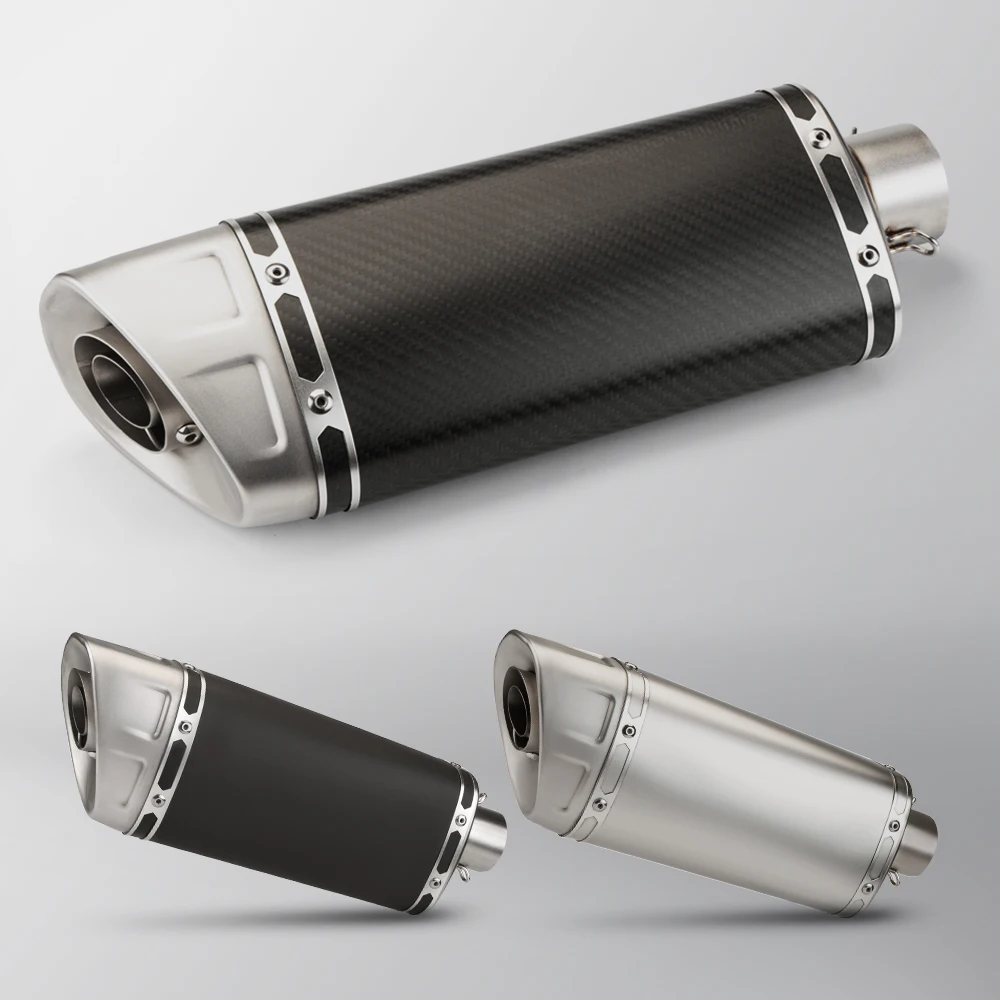 

Universal Motorcycle Exhaust Muffler 51MM Escape Pipe Kit with DB Killer Muffler For 765RS ZX4RR PCX Z250 Z400 Z500 Z900 Z1000