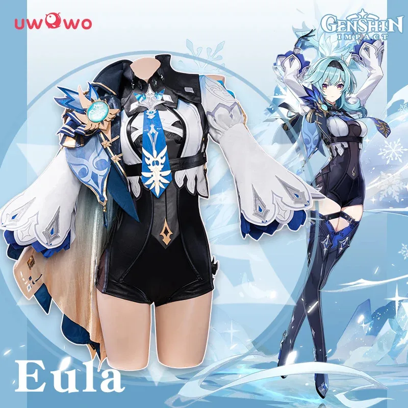 

LAST BATCH UWOWO Eula Cosplay Hot Game Genshin Impact Cosplay Lawrence Spin-Drift Knight Halloween Christmas Costumes
