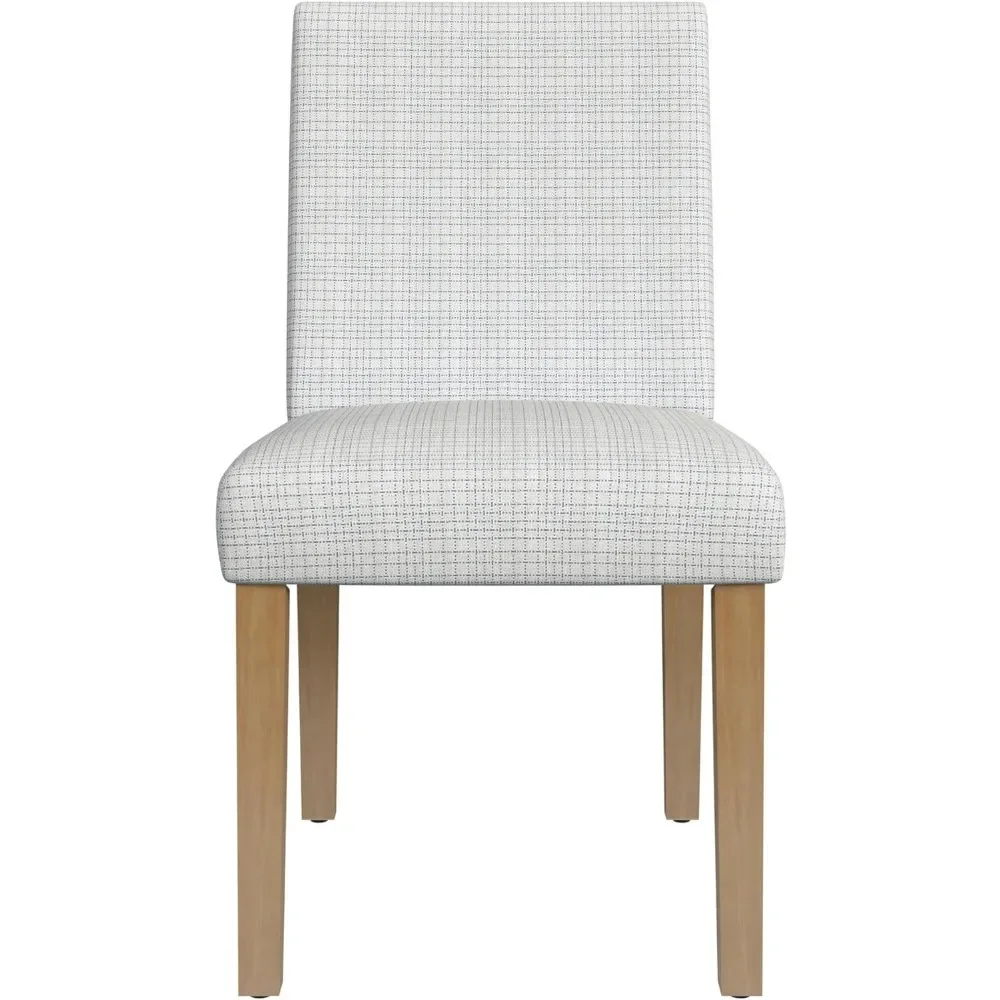 

Cream Mini Grid Pattern,Classic Parsons Dining Chairs ,Single Pack