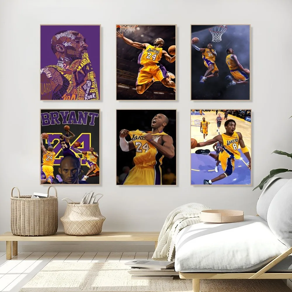 1PC K-Kobe Poster Self-adhesive Art Waterproof Paper Sticker Coffee House Bar Room Wall Decor