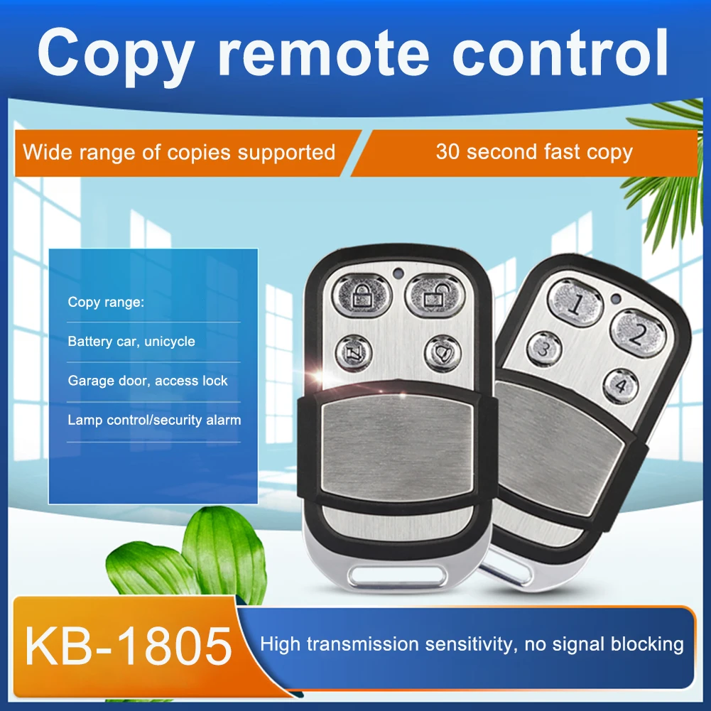 Easy-to-Use Remote Cloning Device with Lock and Unlock Code Copy Function Compatible with Various Remote Models