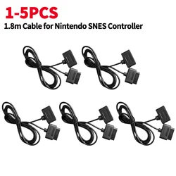 1.8m Game Controller Extension Cable for Nintendo SNES Controller Game Console Cord Wire for Super Famicom Gaming Accessories