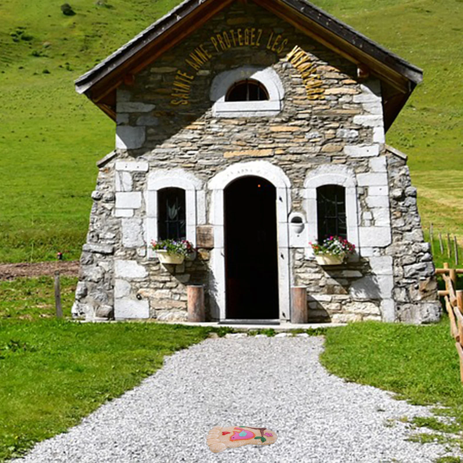 

Decorative Resin Footstep Stone Garden Stepping Stone for Lawn Patio Slabs Outdoor Walkway Tiles Patio Slabs for Garden