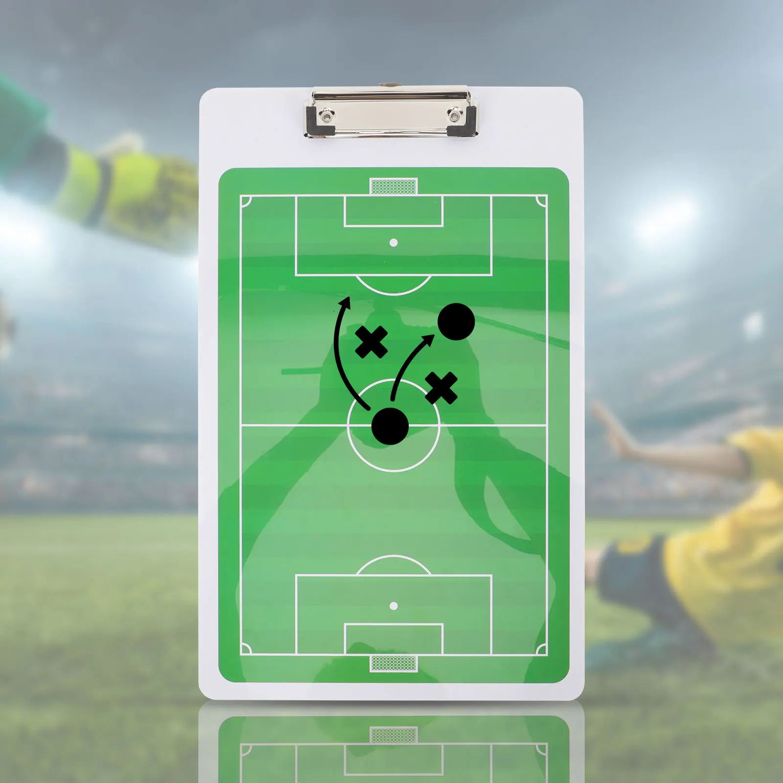 

1 set 1 Set Football Tactical Board Soccer Coaching Supplies Double Sided Portable Pvc Training Match Equipment For Team Sport
