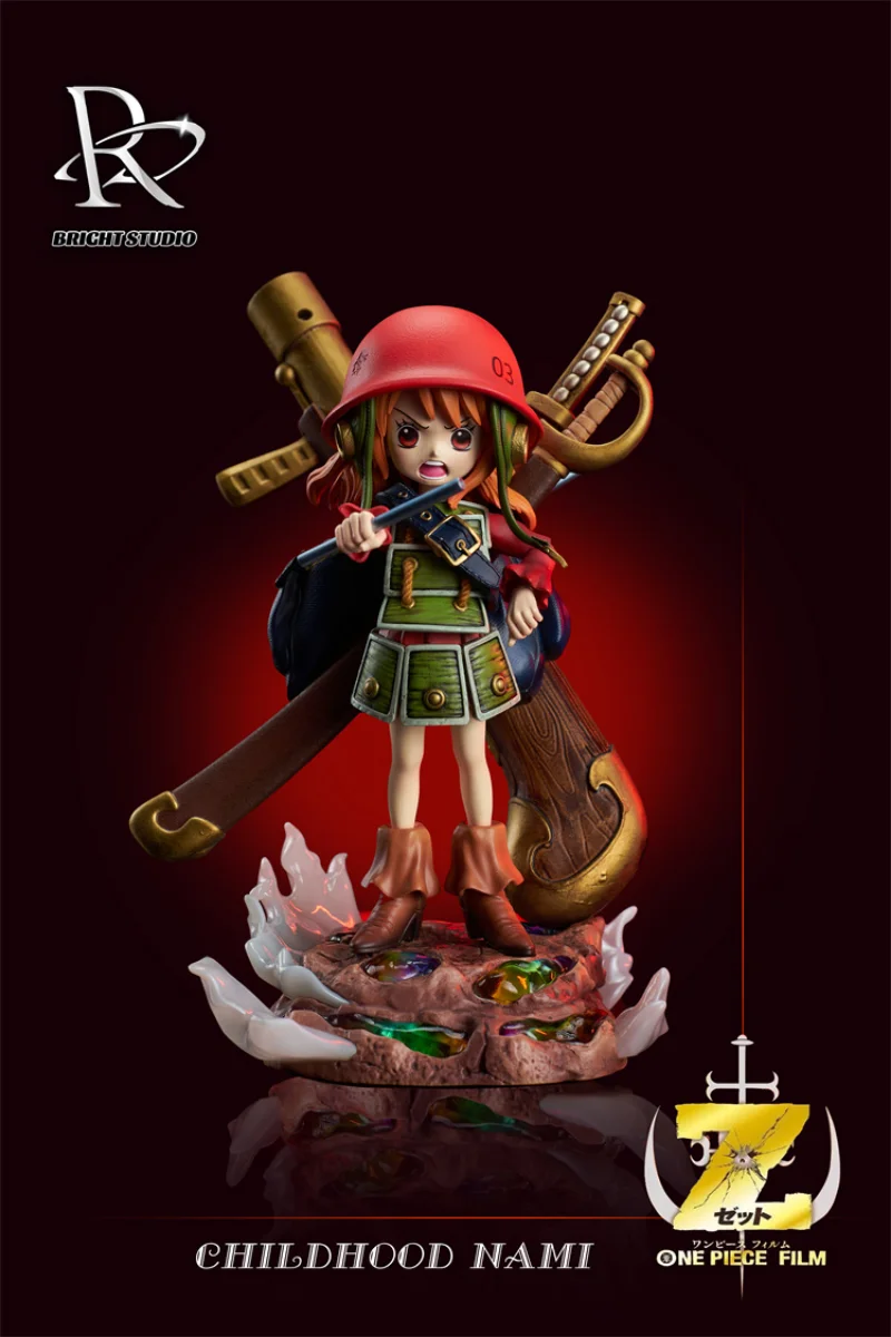 18Cm Gk Bricht Studio One Piece Childhood Nami Anime Action Figure Limited Edition Model Garage Kit Statue Toys Gift