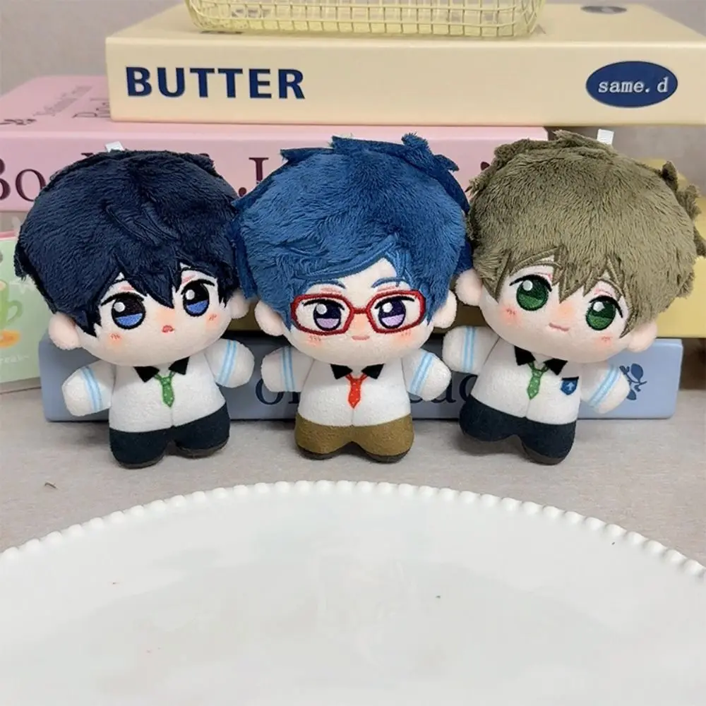 Anime Peripherial Herren-Schwimmclub, Baumwolle, Cosplay, Herren-Schwimmclub, Schlüsselanhänger, Mini, weich, 10 cm, gratis 10 cm Baumwolle für Fans