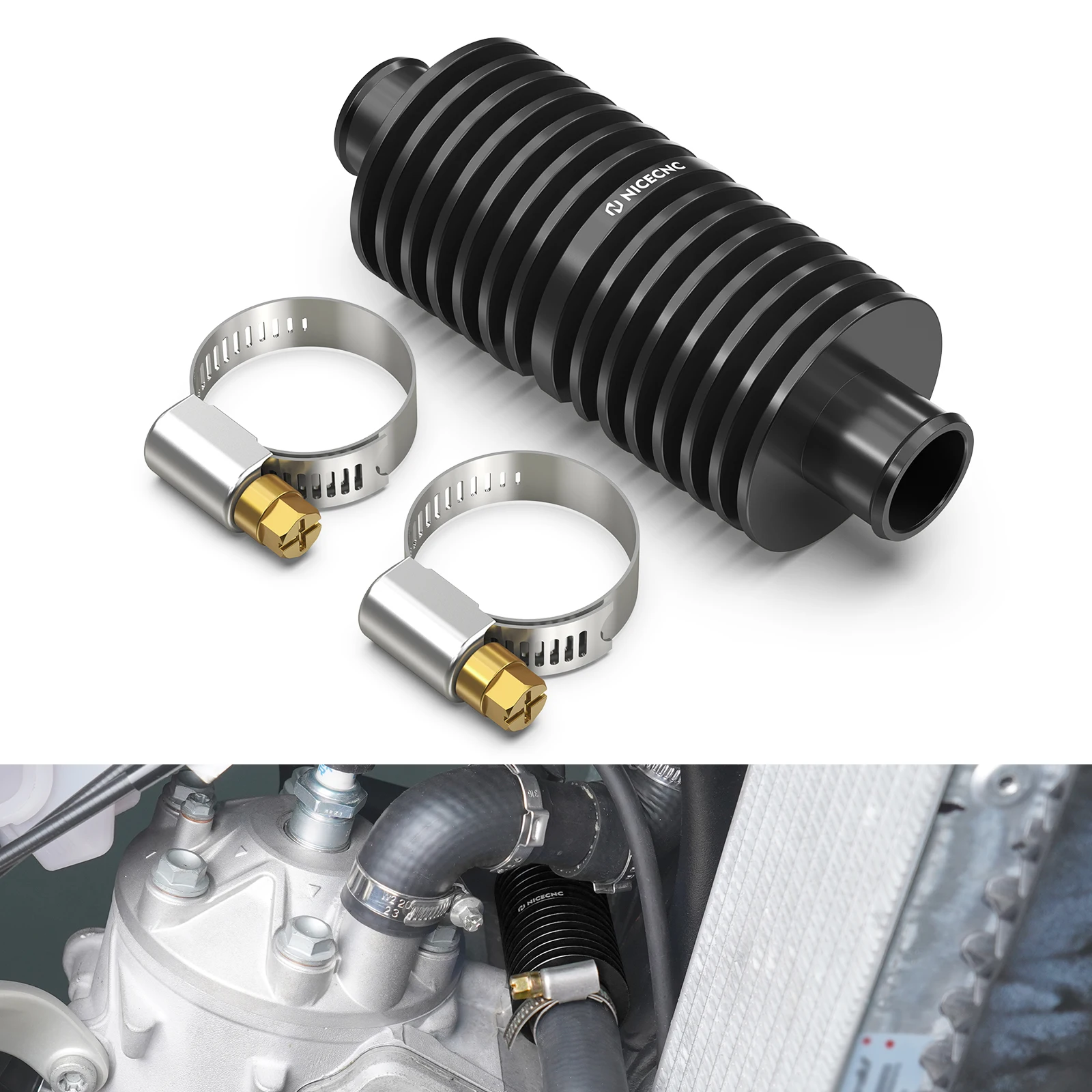 

NICECNC For KTM 2024 EXC 300 EXC 250 XCW 300 Radiator In Line Water Cooler SX XC 250 300 XC 300 2023-2024 For Husqvarna TE 300