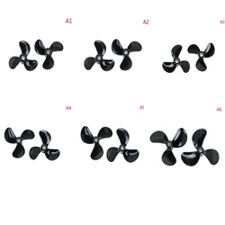 1Pairs 3 Blades 4mm Rc Boat Three Blades Paddle Nylon Boat Propeller Positive & Reverse Screw D28/32/36/40/44/48mm