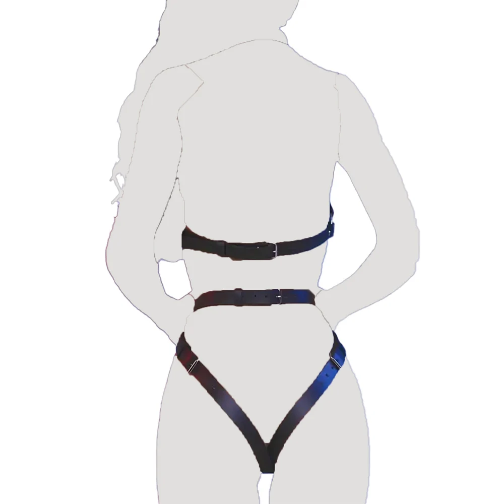 제한 하네스 여성 섹스 본디지 페티쉬 BDSM 장난감 섹시한 가죽 하네스 에로틱 섹스 유혹 스트랩 커플을위한 섹스 토이