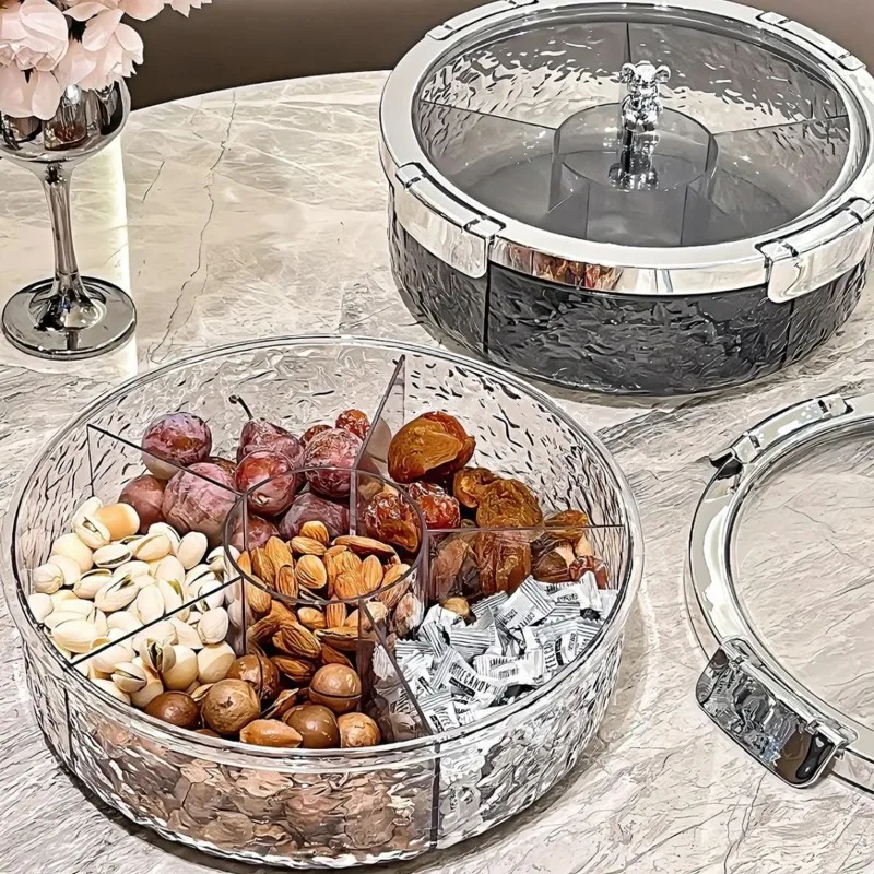 

Ripple Seal Snack Box Compartment Food Storage Tray Dried Fruit Snack Tray Snacks Nuts Storage Box Dried Fruit Tray