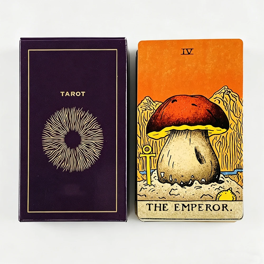 

12x7CM Tarot Cards A Complete 78-Cards Tarot Deck Game & Guidebook for Beginners, Ideal for Travel, Divination & Party Games