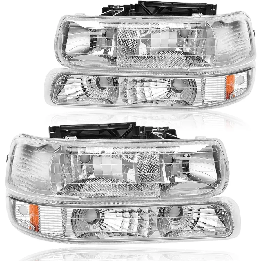 ชุดไฟหน้าที่ใช้ร่วมกันได้กับรถเชฟโรเลต ซิลเวอร์ราโด 1500 2500 ปี 1999-2002 ซิลเวอร์ราโด 1500HD 2500HD 3500 ปี 2000-2006 ทาโฮ ซับ