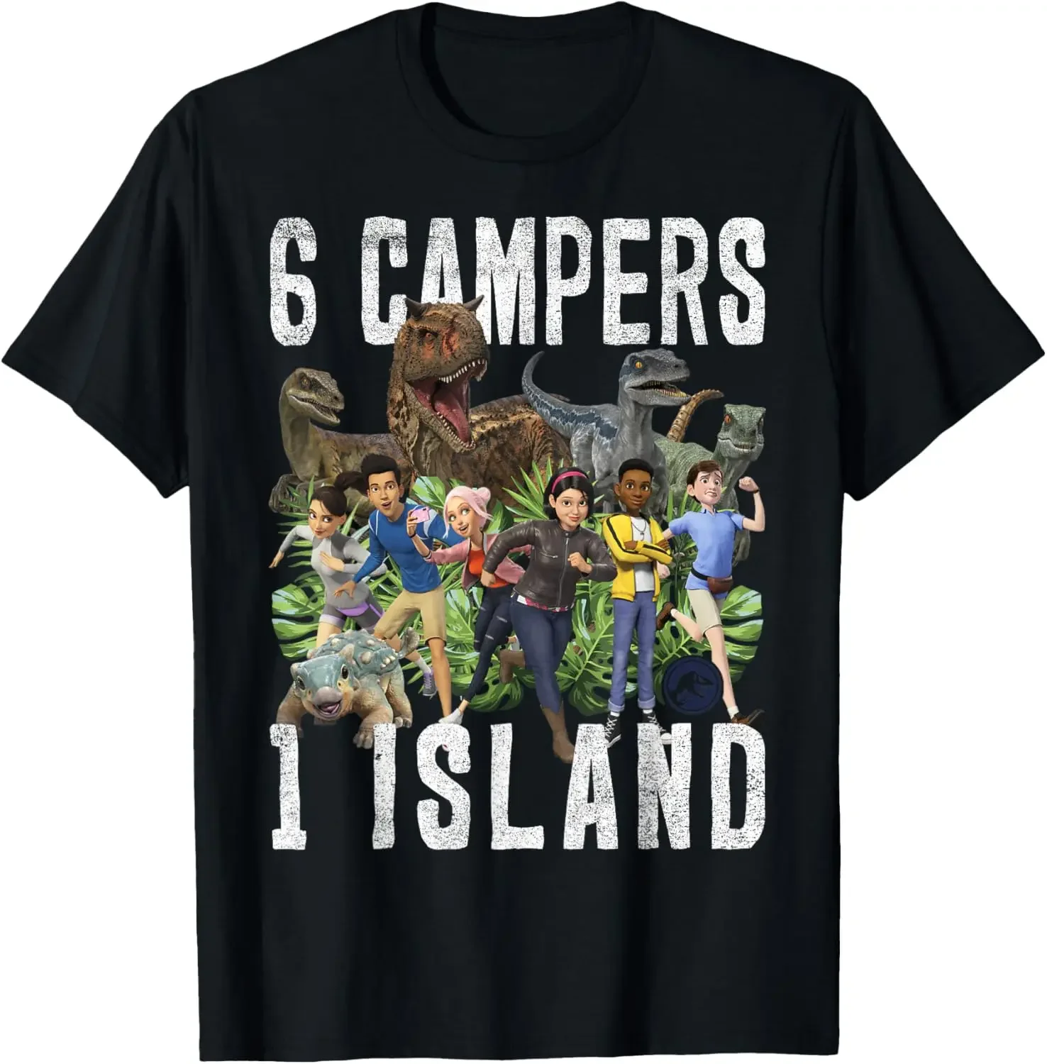 

Мир Юрского периода: футболка Camp Cretaceous 6 Campers 1 Island