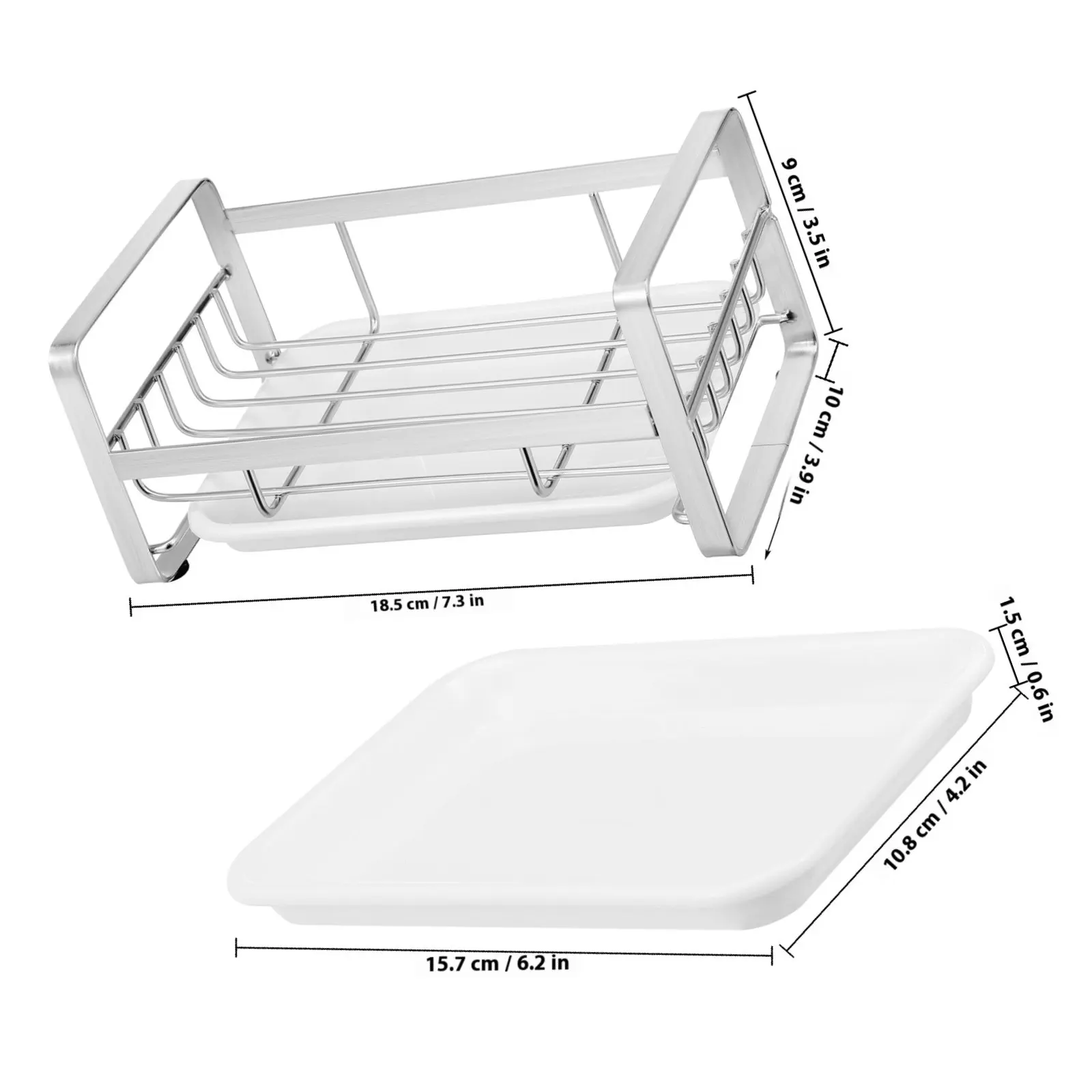 Kitchen Storage Cabinet Halloween Christmas New Year Brush Holder Dish Dish Brush Holder Drain Rack Sponge Holder Sponge Sink