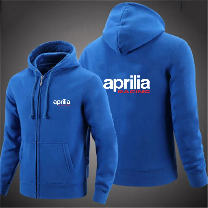 Moletons masculinos Aprilia Racing, casaco com zíper, moletons masculinos, tops casuais, roupas masculinas, moda, outono, 2024