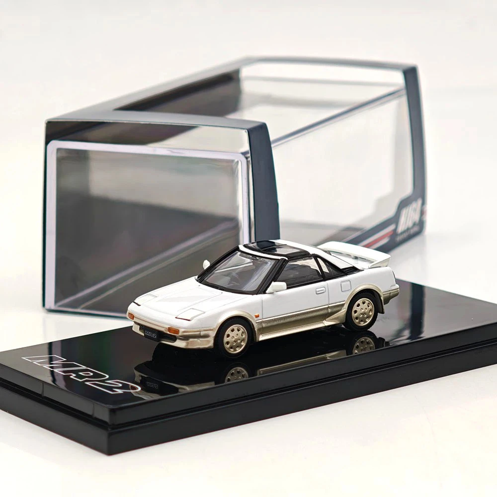 Hobby Japan 1/64 for MR2 1600G-LIMITED SUPER CHARGER/SUPER EDITION 1988 T BAR ROOF White Metallic HJ642056ASE Diecast Model Car