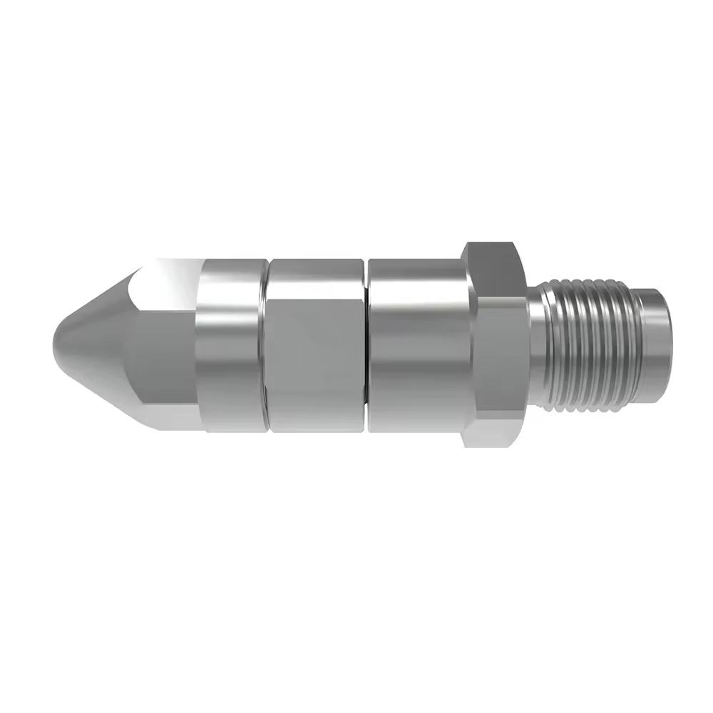 Custom CNC-Machined Spring-Loaded Leak-Proof Injection Nozzle: Precision Metal Construction, Compatible with Injection Molding