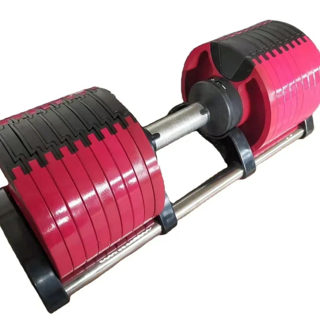 Most PopularAdjustable Dumbbells 44 Lbs Weight Automatic Adjustment Dumbbells Stand Rack 15Kg Adjustable Dumbbell Handlesfactory