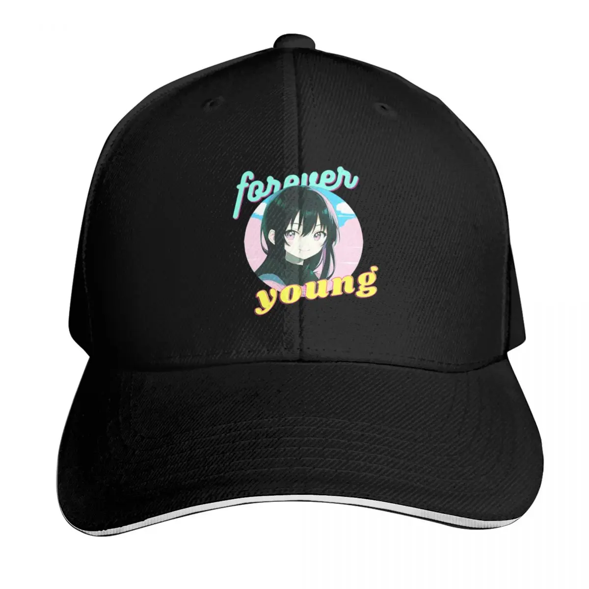 Forever young...at heart Baseball Cap hard hat Hat Man Luxury funny hat Sports Cap Men Golf Wear Women's
