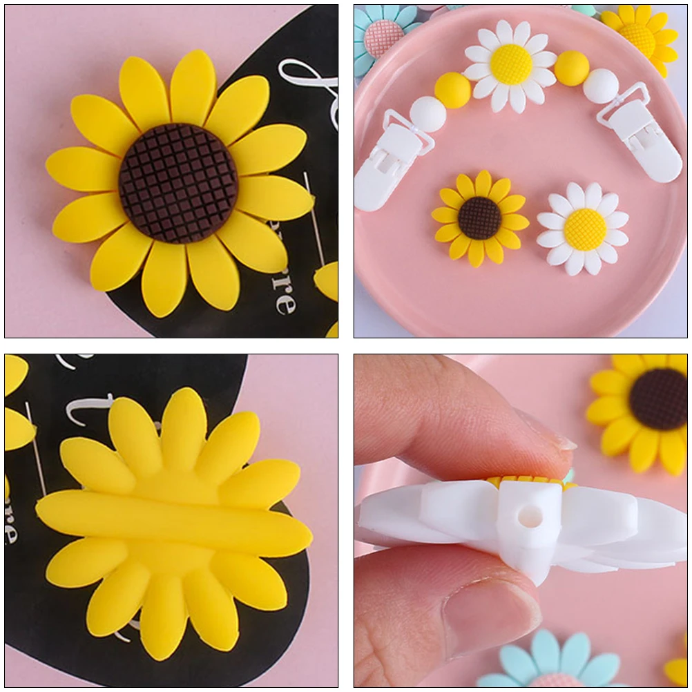 

6 шт. силиконовые детские бусины для прорезывания зубов, стильные жевательные бусины для DIY ожерелья, цепочка для соски, детские коренные зубы, прорезыватель для младенцев