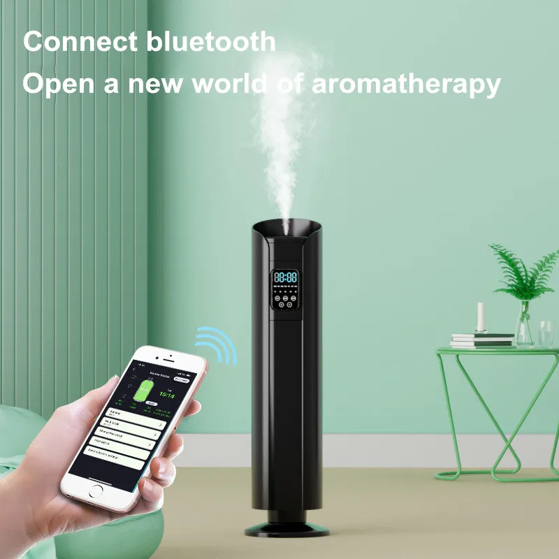 #￥Commercial Floor Aroma Diffuser – Large Capacity Hotel Lobby Air Freshener Machine, Ultrasonic Mist, Timer & Remote Control