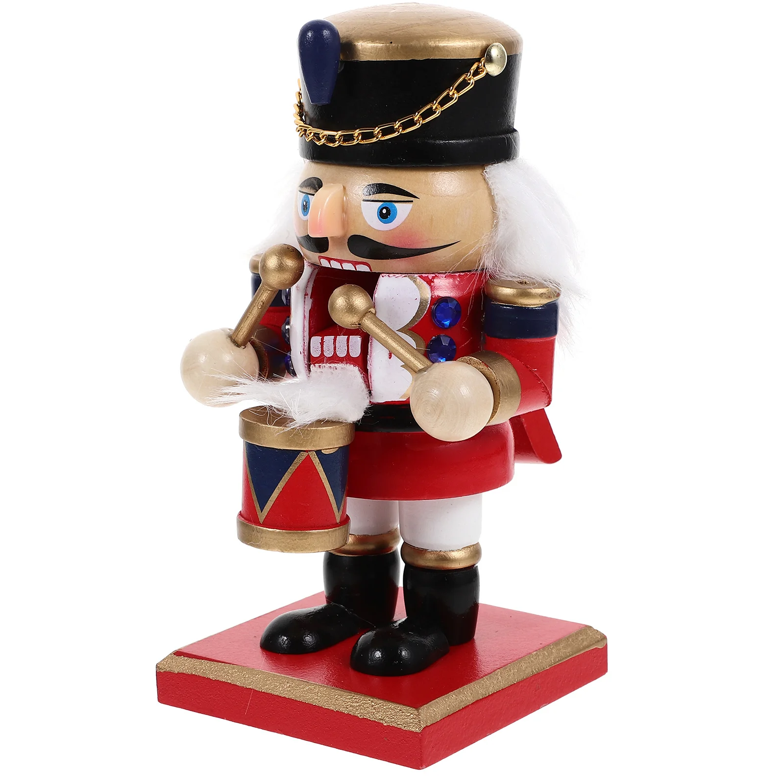 

Christmas Nutcracker Soldier Decoration Wooden Colorful Xmas Holiday Ornament Party Decor Indoor Mantel Shelf Display Festival