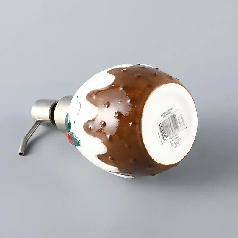 Ceramic Christmas Lotion Bottle Cartoon Hand Sanitizer Soap Dispenser Shampoo Shower Gel Bathroom Accessories 5