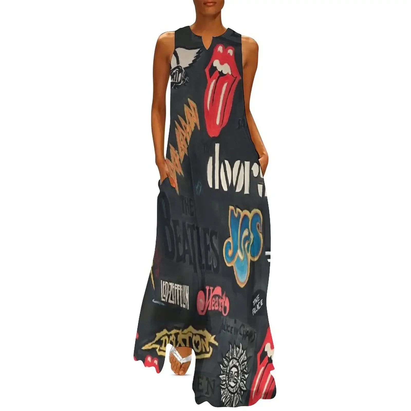 

Bands Long Dress elegant women's sets dress women summer Dress