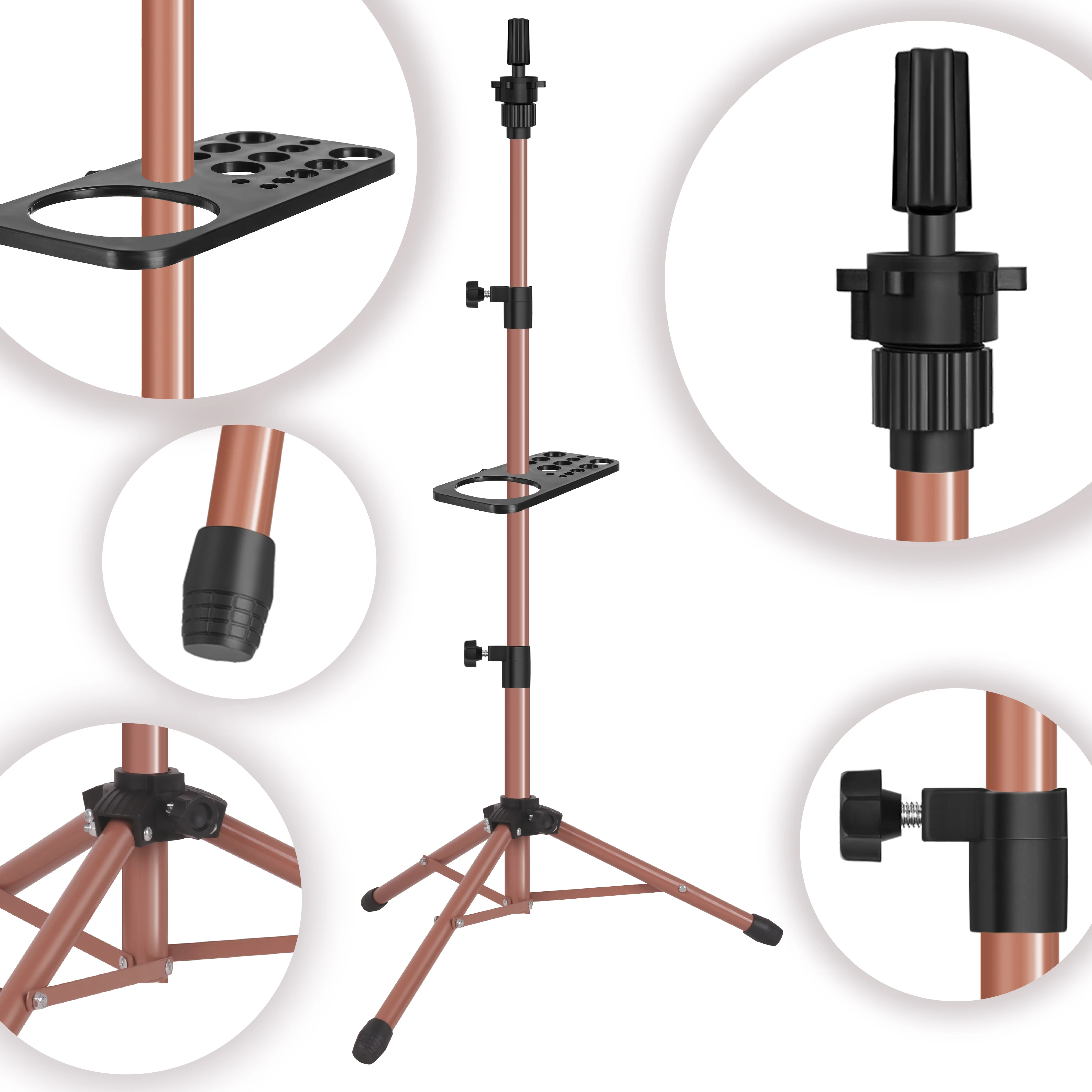 Heavy Duty 50Inch Wig Stand with Tray