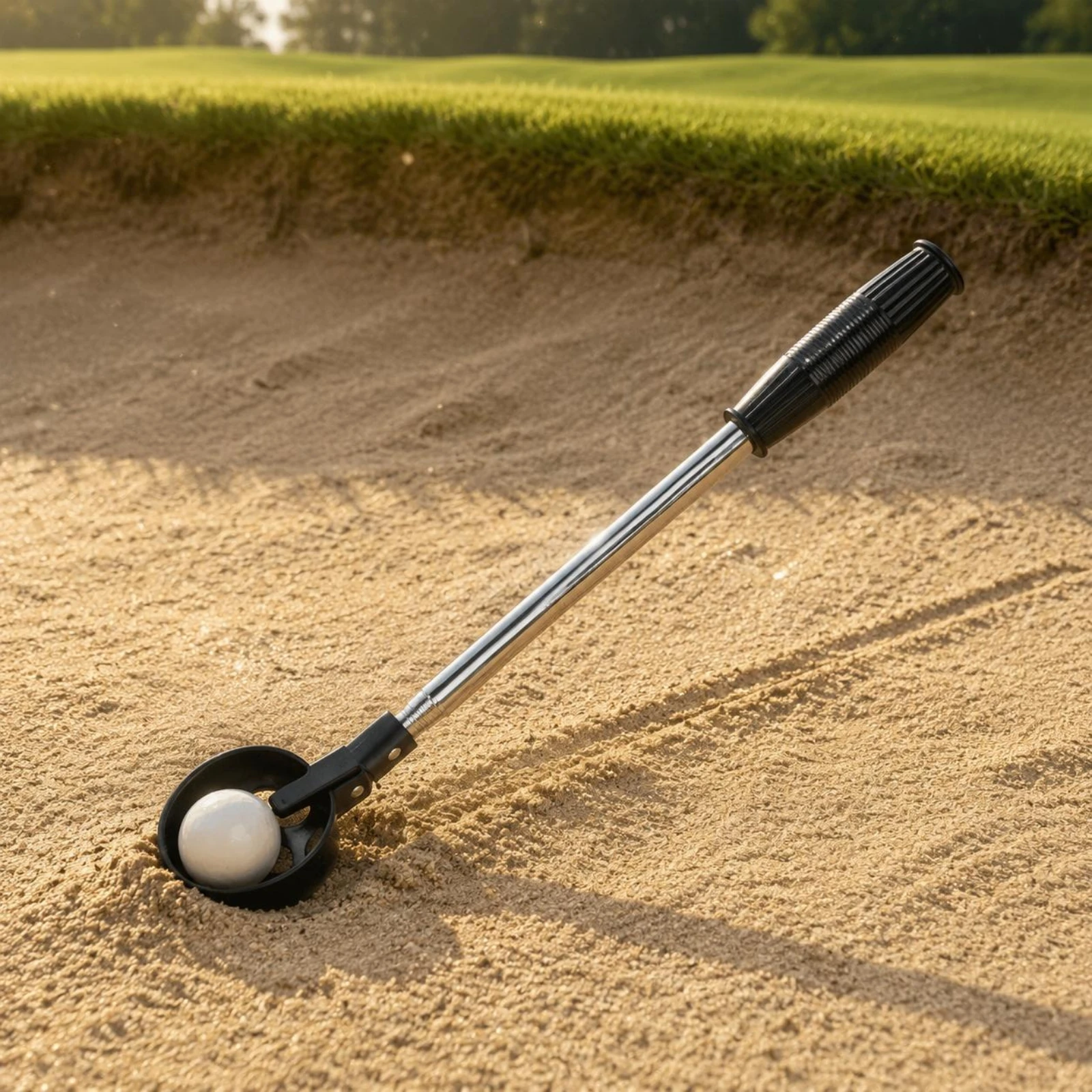 Telescopic Golf Ball Retriever Lightweight Golf Ball Retriever Sports Gear Stainless Steel Anti-Slip Handle for Golfers - view 6