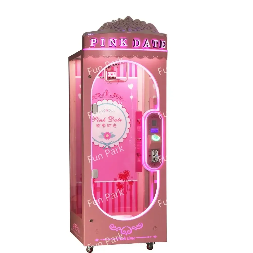 Factory Wholesale Pink Date Gift Game Machine Toy Crane Claw Machine For Kids For Amusement Park