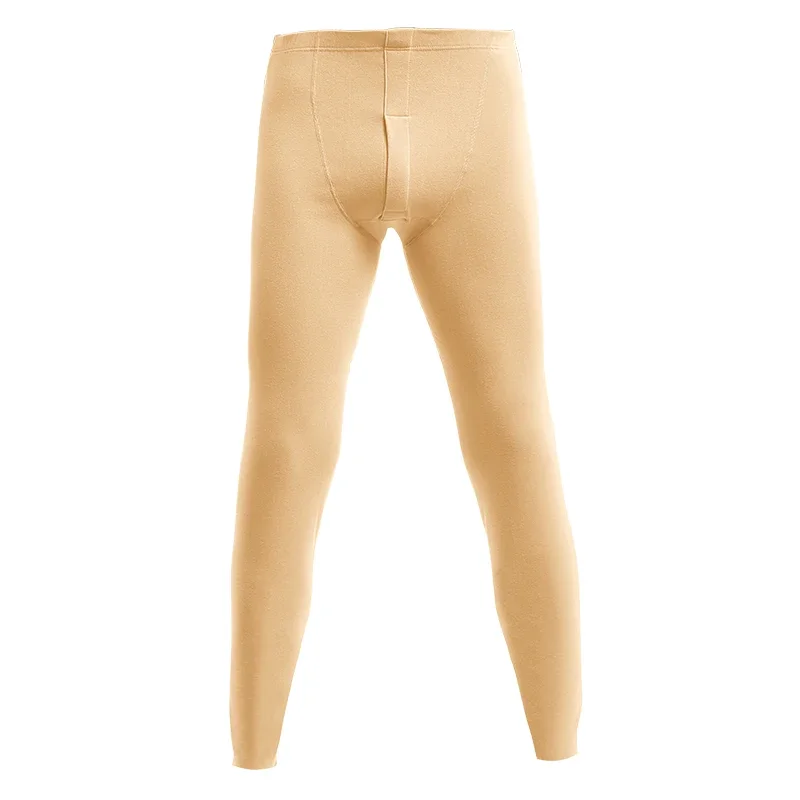 

Men's thermal long johns, fleece - lined and thickened, for inner wear, cotton - woolen pants, suitable for spring and autumn, c