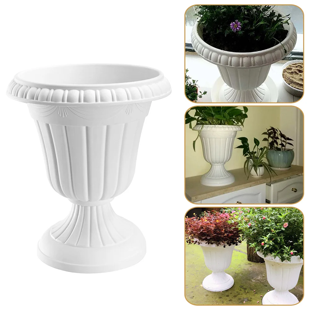 Wedding Road Lead Flower Pot Plastic Porch Planter Household Shelf Indoor Balcony Home Decor