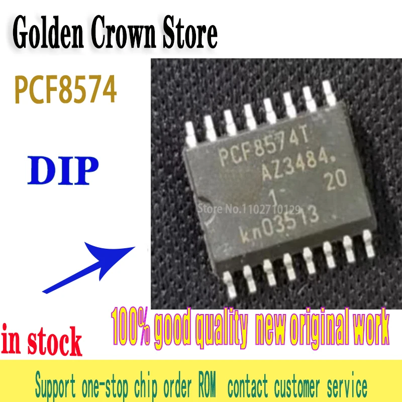 5pcs/lot PCF8574P DIP16 PCF8574 DIP 8574P DIP-16 PCF8574AP PCF8574T PCF8574AT SOP SOP-16 In Stock