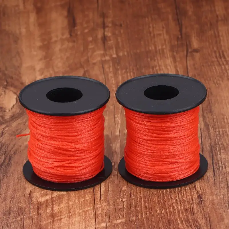 SXH 50M/Rolo Fio Vermelho para Marcação, Construção, Jardinagem, Artesanato, Camping, Escalada, Corda de Acampamento, Caminhada e Varal
