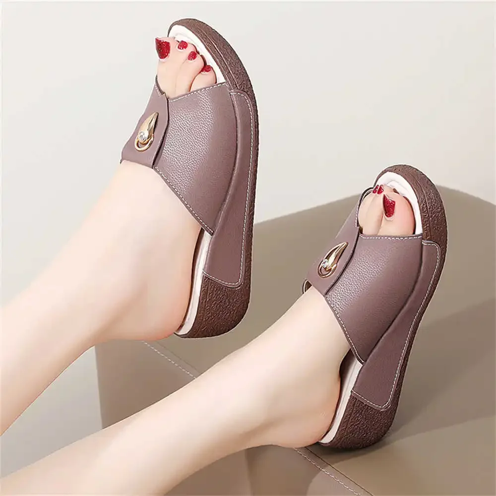 Extra Large Sizes Thick Heel Magenta Sandals Women Flat Shoes Womens Slippers Sneakers Sports Super Offers Popular Goods