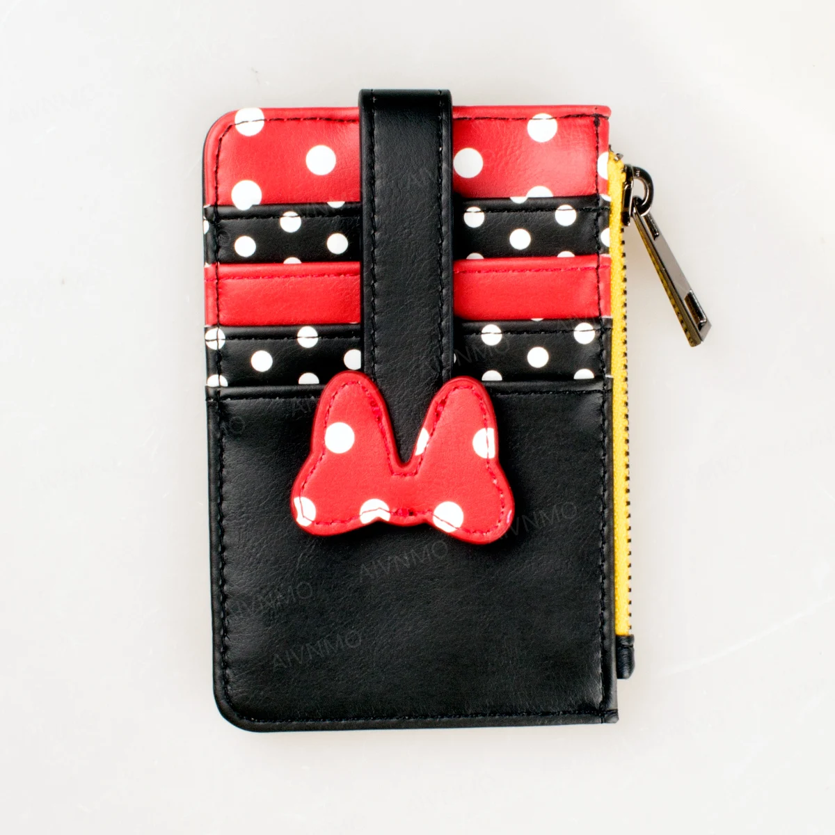 Cute Bow Dot High-Quality Zipper Wallet, Fashionable Personalized Card Holder, Stylish Coin Purse, Trendy Accessory for Daily