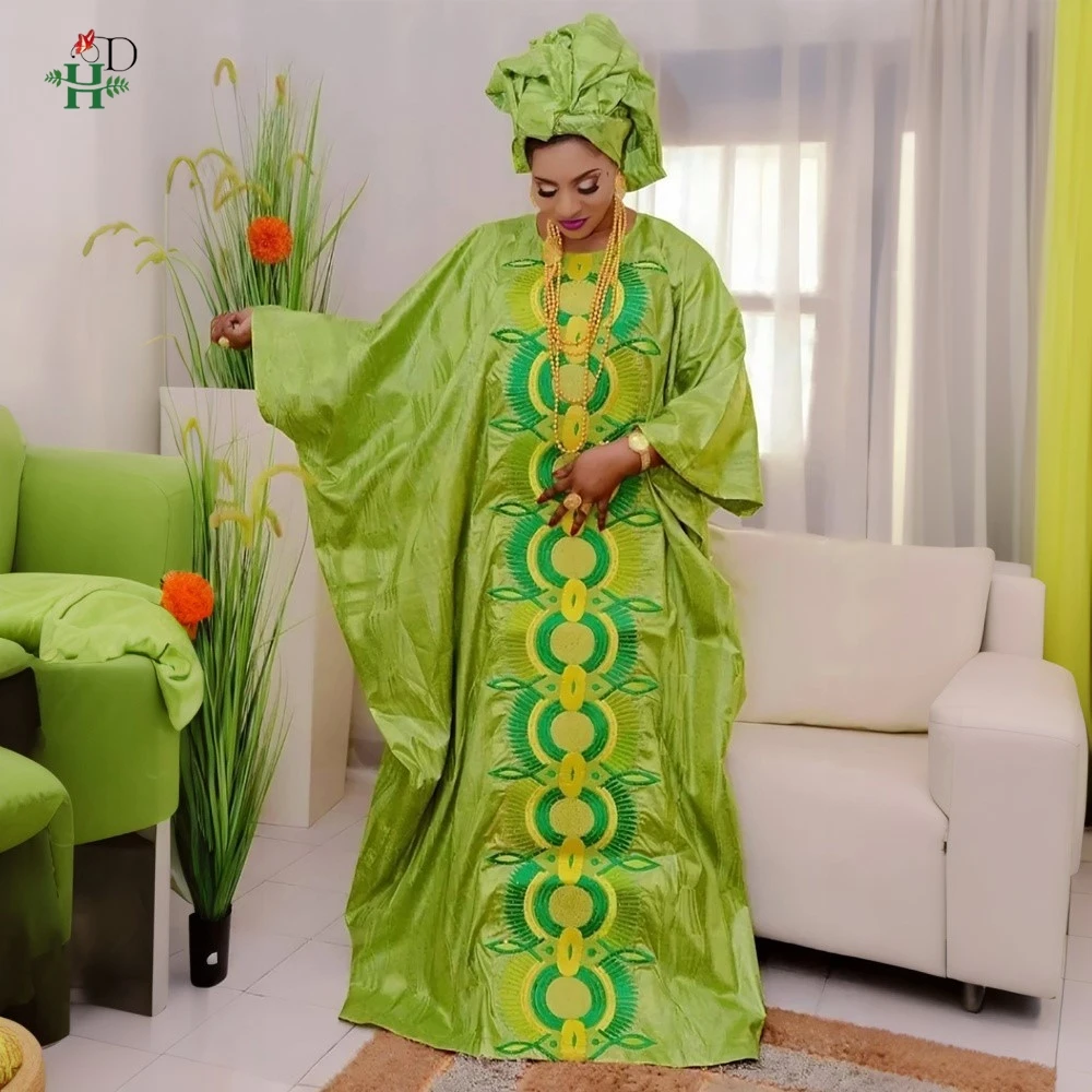 

H&D 2026 New African dresses for woman Turkey dresses luxury elegant абая из дубая Embroidery Nigerian woman traditional outfit