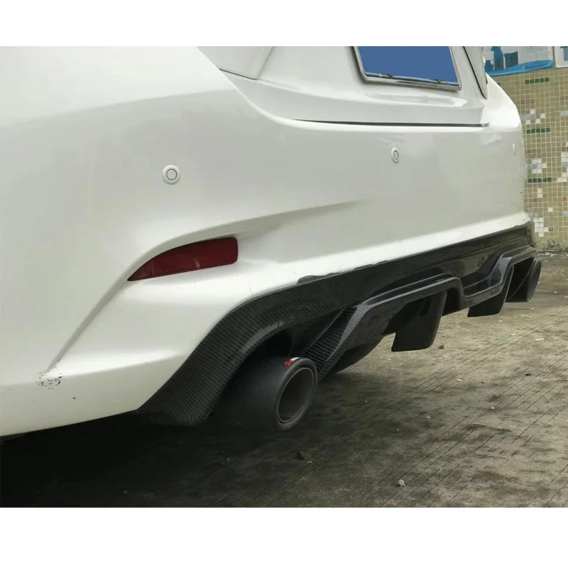 For Mazda 3 Axela Hatchback 2017 Spoiler Rear Bumper Diffuser Bumper Resin Fiber / Carbon Fiber Material