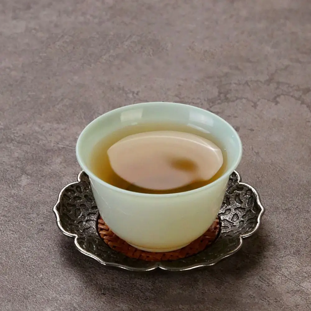 50Pcs Simulated Jade Green Kung Fu Tea Cup Heat-resistant Harden Office Drink Cup Disposable Thickened Master Cup Commercial