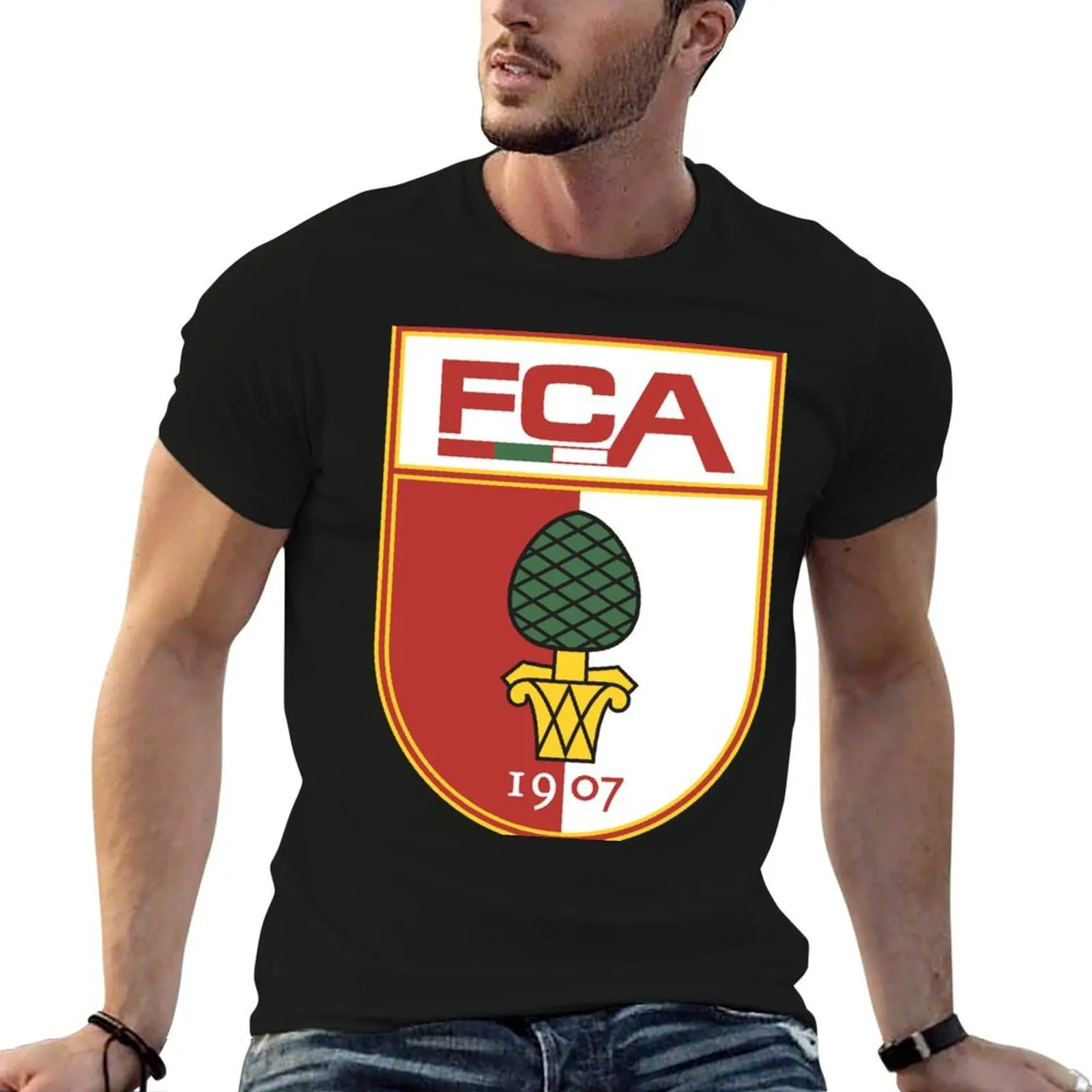 

fc-augsburg-icon T-Shirt cotton t shirt pack t shirt man casual T-Shirt