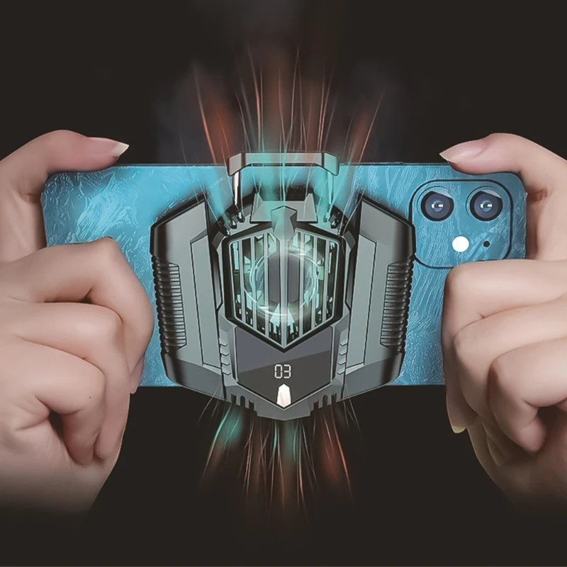 Mobile Phone Radiator Cooling Fan Semiconductor Heat Sink 5000RPM Low Noise Back Clip Type Cooling System for Game Live