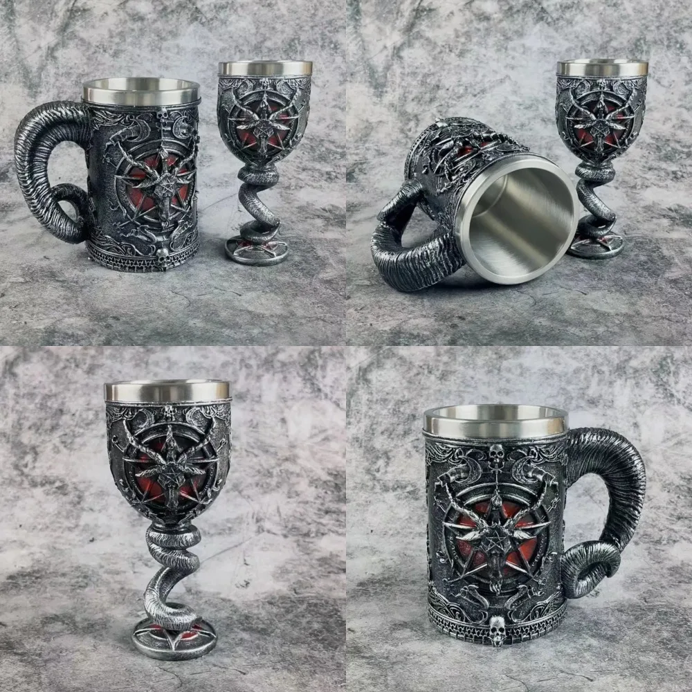 

Unique and creative double wall stainless steel Devil Claw beer mug - ideal gift for beer enthusiasts. This resin coffee cup and