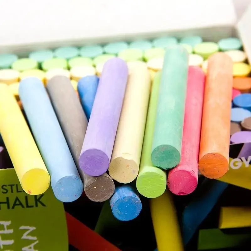 10pcs/Lot Multicolour Dustless Chalk Pen Drawing Chalks for Blackboard Stationary Office School