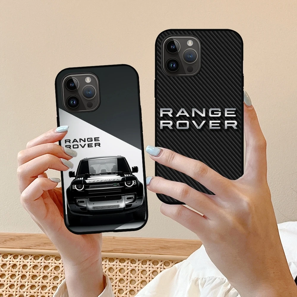 O-off-road rover R-RangeS Phone Case For iPhone 16 15 14 13 12 11 X XR XS 8 Plus Mini Pro Max Soft black Shockproof Cover