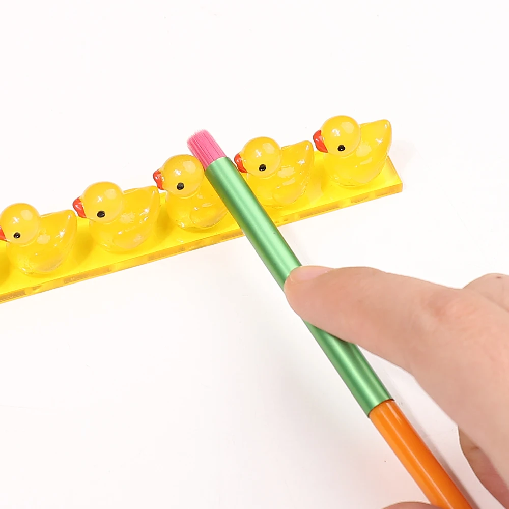 1/2 Pcs 6 그리드 아크릴 투명 네일 브러쉬 랙 선반 그림 펜 나머지 홀더 스탠드 다채로운 UV 젤 브러쉬 디스플레이 홀더