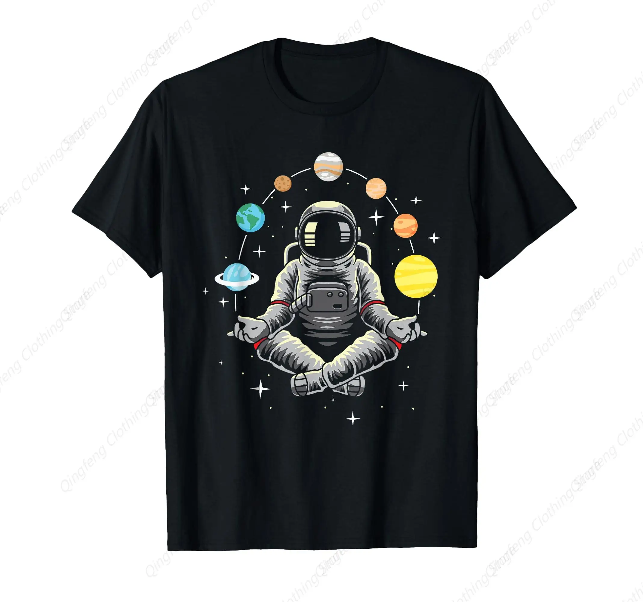 

Meditating Astronaut - Galaxy Spaceman Astronomer Cosmos T-Shirt