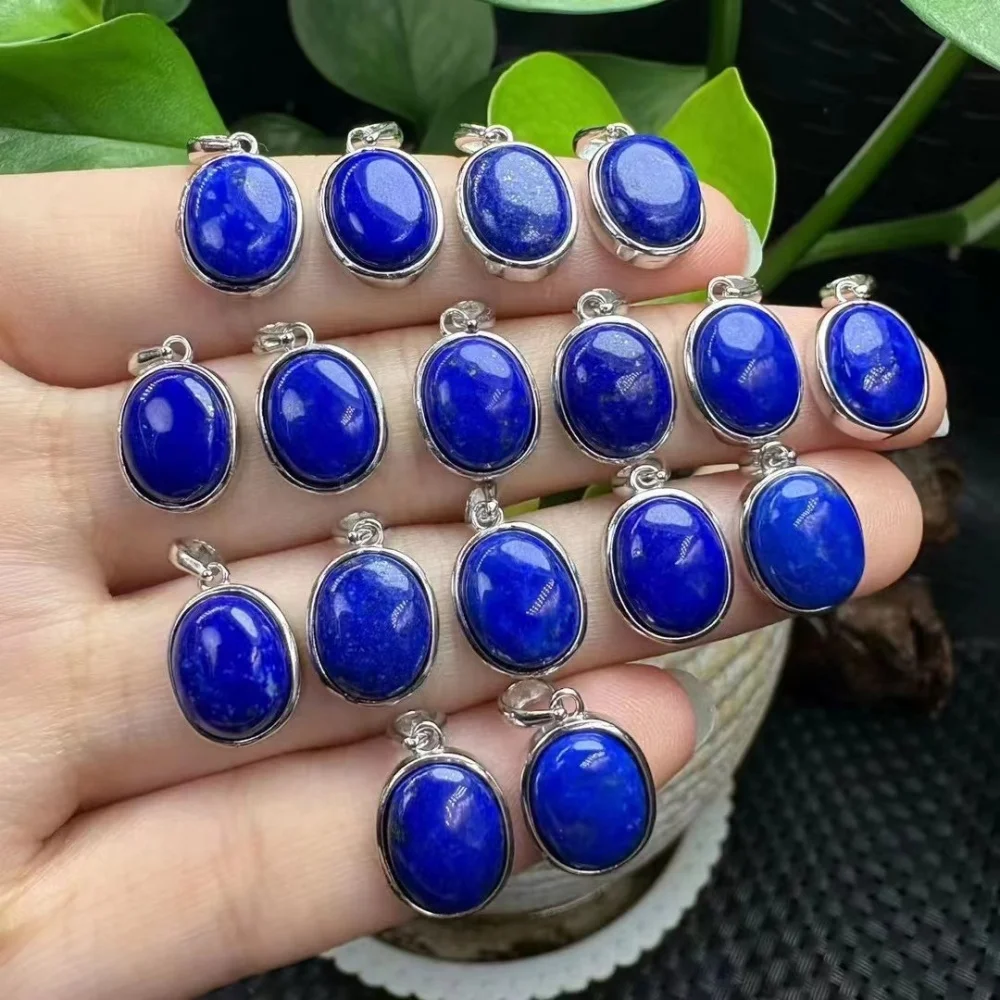 

1PCS 13mm Natural Lapis Lazuli Pendant Crystal Carving Energy Polished Mature Charm Jewelry Holiday Gift