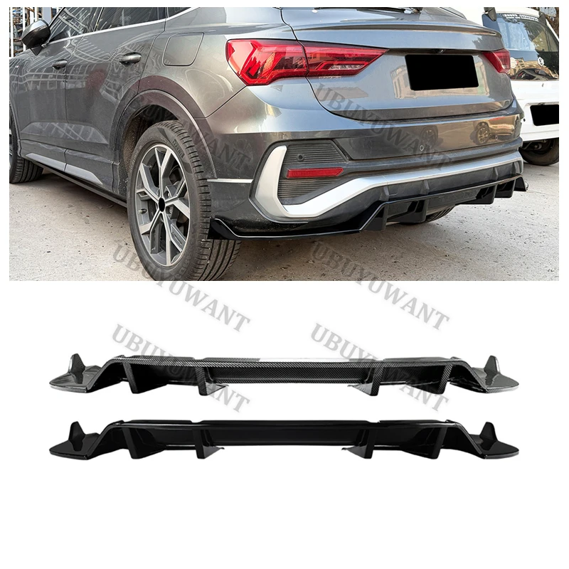 2019 To Up For To Audi Q3 F3 Sportback Coupe Rear Diffuser Bumper Lip Spoiler Upgrade Refits Splitter